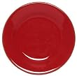 Terracotta Glazed Pottery Dark Red Salad Plate 8.5"D Set / 2