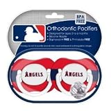 Los Angeles Angels of Anaheim Pacifiers 2 Pack Safe BPA Free