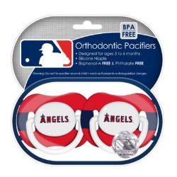 Los Angeles Angels of Anaheim Pacifiers 2 Pack Safe BPA Free