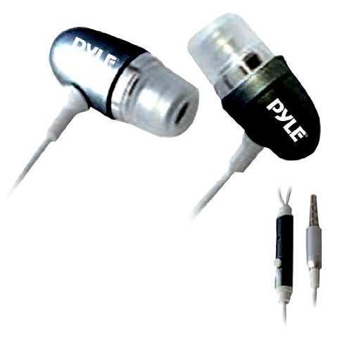 41K1yUigrYL Pyle PIEHIP20BK Ultra Slim In Ear Earbud Stereo Headphones and Microphone for Cell Phone/iPhone 3G/iPod/MP3 Player (Black)