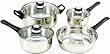 Cook N Home 7 Piece Stainless Steel Cookware Set
