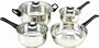 Cook N Home 7 Piece Stainless Steel Cookware Set
