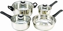 Cook N Home 7 Piece Stainless Steel Cookware Set