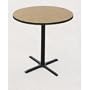 42" High Round Bar and Caf� Table Size: 30" Round, Color: Gray Granite