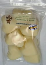 FRANKINCENSE AND MYRRH - Mini Hearts - 4 oz - Premium Quality, Handmade, Maximum Scented, Soy Wax Melts - by HeartFelt Melts - Scent lasts for 190+ hours