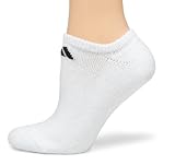 Adidas Women's 6-Pack No Show Socks, White/Black, 9 -11