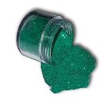 embossing powder - green sparkle