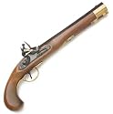 1700s Kentucky Flintlock Pistol - Wood and Metal Replica of Gun Used by Colonials in American Revolution - Classic Pirate Pistol