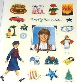 Molly McIntire American Girl Stickers from The American Girls Collection from Hallmark (4 sheets of stickers)
