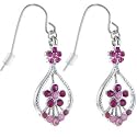 Pink Pandora FLOWER CHANDELIER Earrings