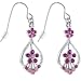 Pink Pandora FLOWER CHANDELIER Earrings
