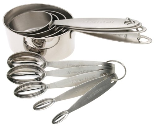 Cuisipro Stainless-Steel Measuring Cups and Spoon Set