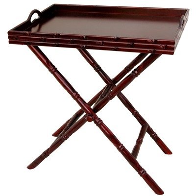 2 Piece Tea Tray Cherry Stain