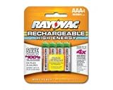 Rayovac AAA Rechargeable Batteries 800mAh Ni-MH 1.2V 4pk