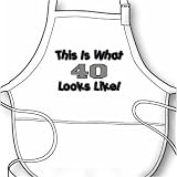 What 40 Looks Like - Birthdays / Retirement / Age BBQ Apron