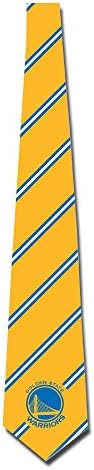 Inecktie Golden State Warriors Logo With Square Diagonal Stripe Necktie Funny Tie