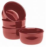 Fiesta Cinnabar 849 Gusto Bowls, Set of 4