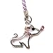 Cell Phone / Camera Charm Strap Beautiful Pink Diamond Cutesy Dog