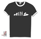 jetski aquatiques - l'évolution design Ringer-T-Shirt