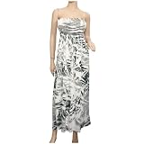 Plus Size Designer Print Maxi Babydoll Dress White
