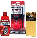 Review MINICOMBO1 MINICOMBO1 / Mothers PowerBall Mini with Aluminum Polish and Meguiar's Gold Class Microfiber Towel