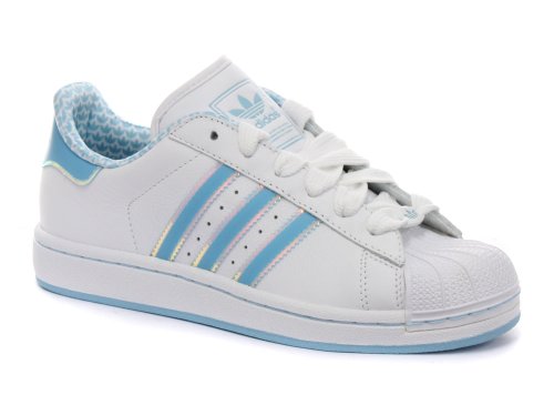 Adidas Originals Superstar 2 White/Blue Womens Sneakers
