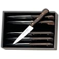 Victorinox 4-3/4-Inch Straight-Edge Pointed-Tip Steak Knife, Set of 6, Rosewood Handles