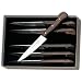 Victorinox 4-3/4-Inch Straight-Edge Pointed-Tip Steak Knife, Set of 6, Rosewood Handles