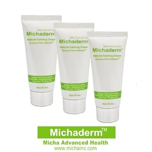 Michaderm Eczema Flare Defense Natural Calming Creams - 3 Pack Bundle, for Infants, Babies, and Children with Eczema (Atopic Dermatitis), Dry Itchy Patches, Itchy Skin Rashes, 100% Steroid Free