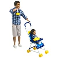 Barbie Happy Family ALAN and RYAN AA Dolls - Dad and Son Ethnic Set (2002)