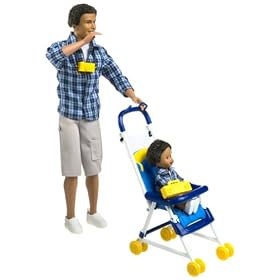 Barbie Happy Family ALAN and RYAN AA Dolls - Dad and Son Ethnic Set (2002) by Alan & Ryan Happy Family Dad & Son
