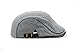 YCHY Men's Knitted Wool duckbill Hat Warm Newsboy Flat Scally Cap (deep grey02)