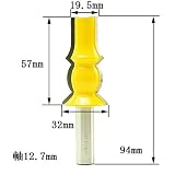 ディグラム dm01103 リバーシブルワイドクラウンモール ルータービット1/2
