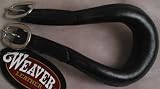 Black Leather Draft Horse Crupper with Buckles