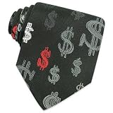 Moschino Dollar Shimmering Woven Silk Tie Navy Blue