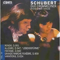 Franz Schubert: Works For Piano Four Hands, Volume III