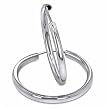 White Gold Fashion Hoop Earrings