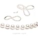 Jewelry : Freshwater Cultured Pearls 3-Pc Set 18 Inches 1-Strand 5-5.5mm White Pearl Necklace & 7-7.5 Inches 5-5.5mm White Pearl Bracelet & 5-5.5mm White Pearl Earrings