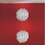 IMAGE OF Aura 60/2 chandelier - orange, gold leaf, 110 - 125V (for use in the U.S., Canada etc.)