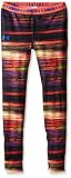 Under Armour Girl's Heat Gear Printed Base Layer Leggings - Black, Youth/X-Small