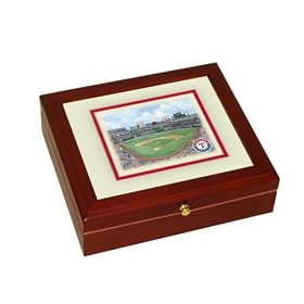Texas Rangers Ameriquest Field Stadium Mini Desk Box by 