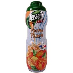 Teisseire Peach Syrup 20.3 fl oz for flavoring tea, for sodas and more. French import, Peach