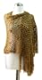 100% alpaca wool shawl, 'Genuine Ochre'