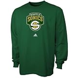 adidas Seattle SuperSonics Green Primary Logo Long Sleeve T-shirt