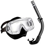 41K2Q1 yHvL. SL160  Snorkeling Freediving Spearfishing Dive Mask Snorkel Set, Dark Black