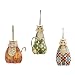 Jim Shore Heartwood Creek Cats with Quilt Pattern Hanging Ornaments, Set of 3, 3-1/2 Inches