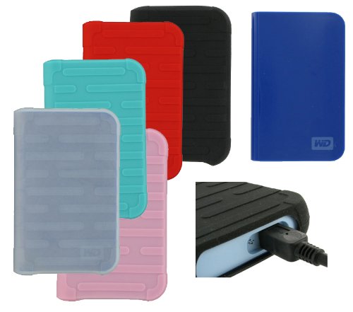 Premium Silicone Sleeve Case for Western Digital WD Passport Essential Elements Portable 2.5 Hard Drive - (Hard Drive NOT included!!)