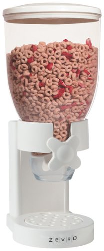 Childrens Toyshop  Kitchen & Housewares : Zevro Single Dry Food Dispenser, White