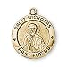 12K Gold Filled Saint Nicholas Medal and 18-inch Chain