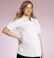 Maternity Short Sleeve Plain Work Shirt